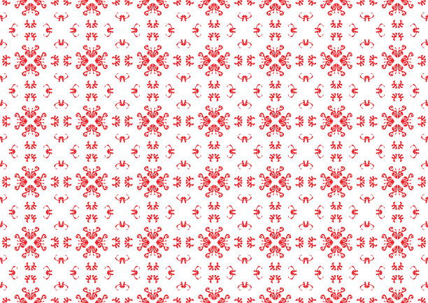 背景纹理上有红色民族刺绣图片下载