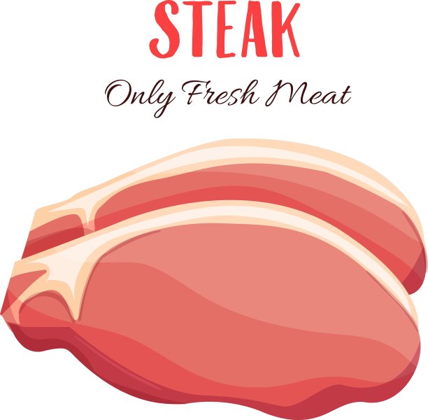 卡通牛排图片下载