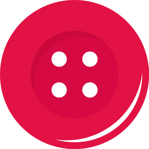 粉色的缝纫按钮图标隔离图片下载