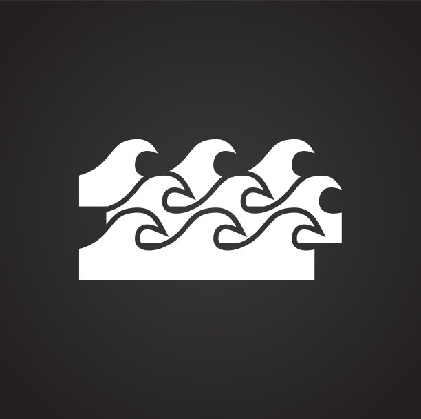 波浪图标的背景图形和网页设计图片下载