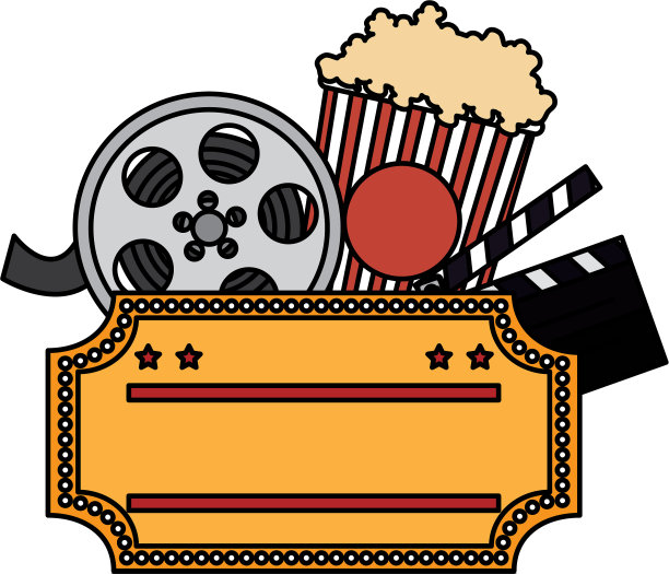 电影娱乐套装图标图片下载