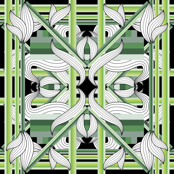 条纹彩色碎花无缝图案图片下载