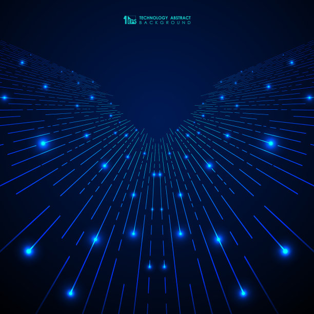 抽象蓝色渐变技术条纹线条图片下载