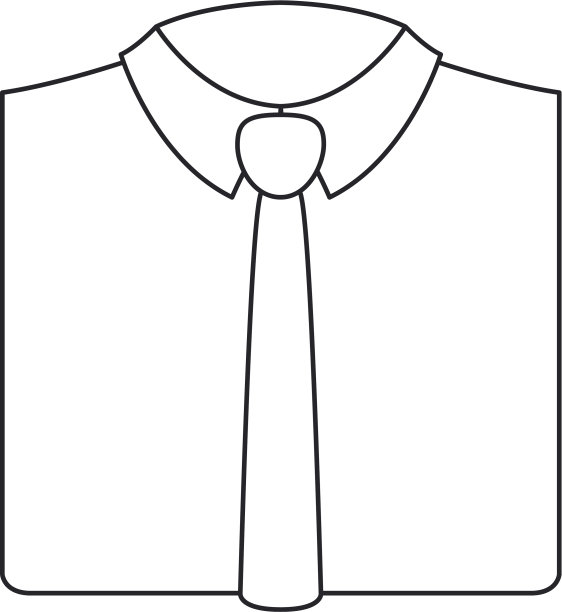 优雅的衬衫配领带图片下载