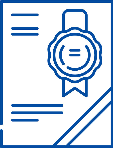 证书线图标概念证书平面图片下载