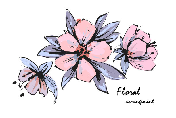 嫩花安排粉红色苹果树花图片下载