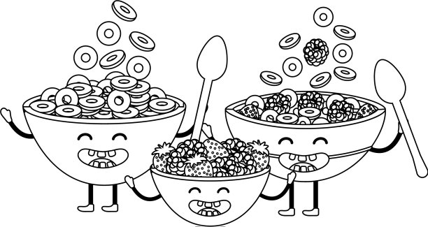 美味美味的食物卡通图片下载