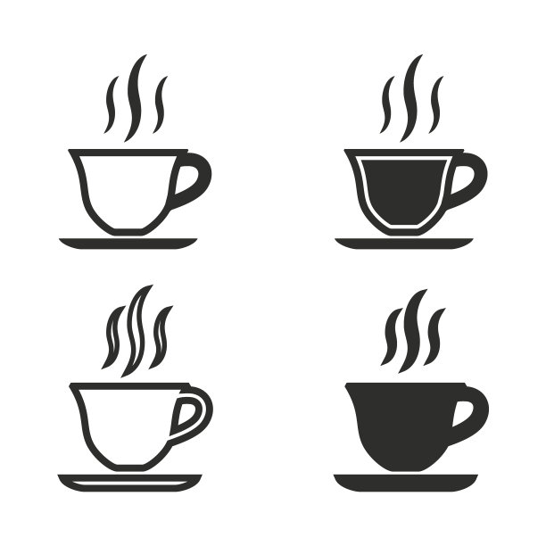 咖啡杯图标集图片下载