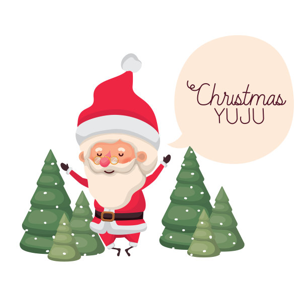 圣诞老人用言语泡着圣诞节图片下载