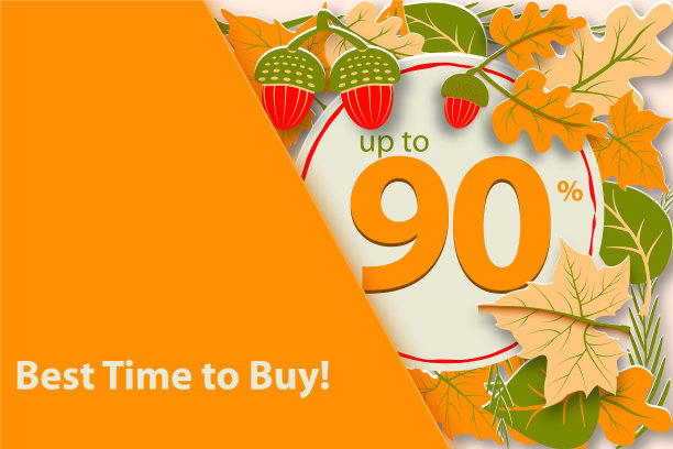 你好秋天的广告出售样品秋天设计图片下载