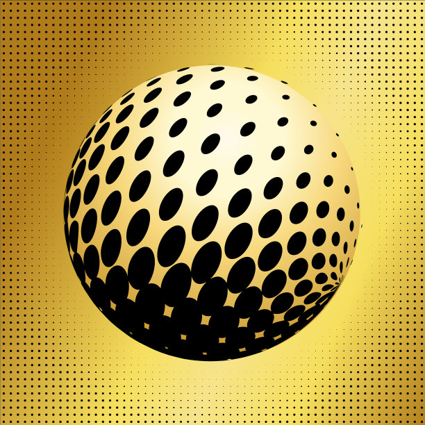 设置抽象半色调3d球体35图片下载