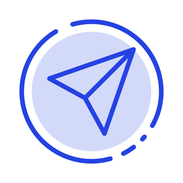 Instagram集分享蓝色虚线线图标图片下载