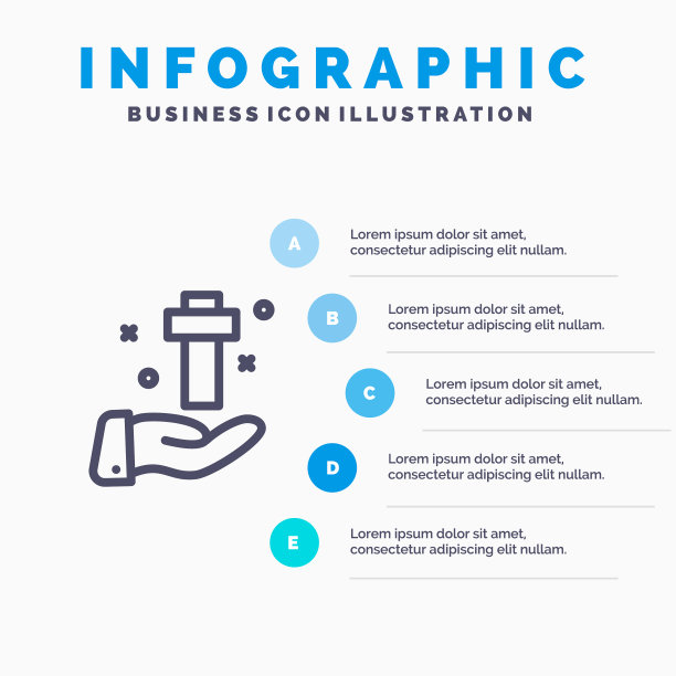 手庆祝基督教跨越复活节线图标图片下载