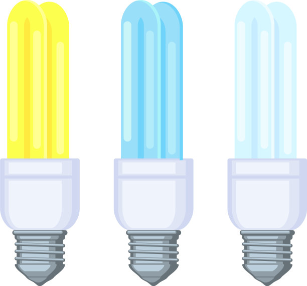 卡通暖和冷荧光灯套图片下载