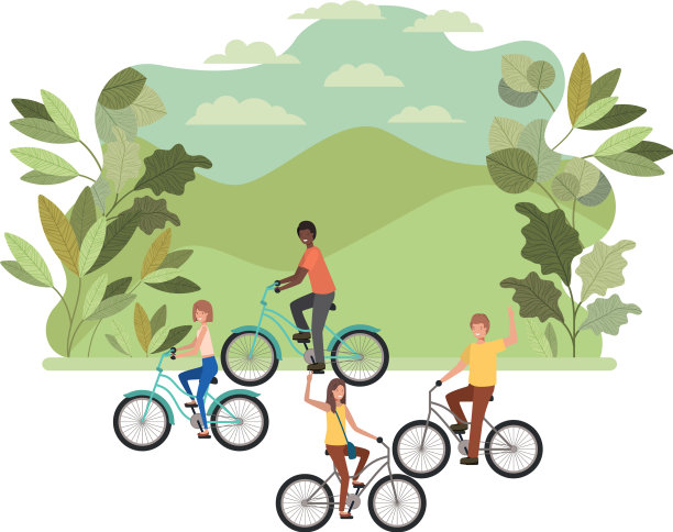 团体练习运动人物图片下载