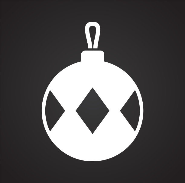 圣诞树球图标的背景图形图片下载