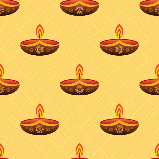 快乐排灯节无缝模式图片下载