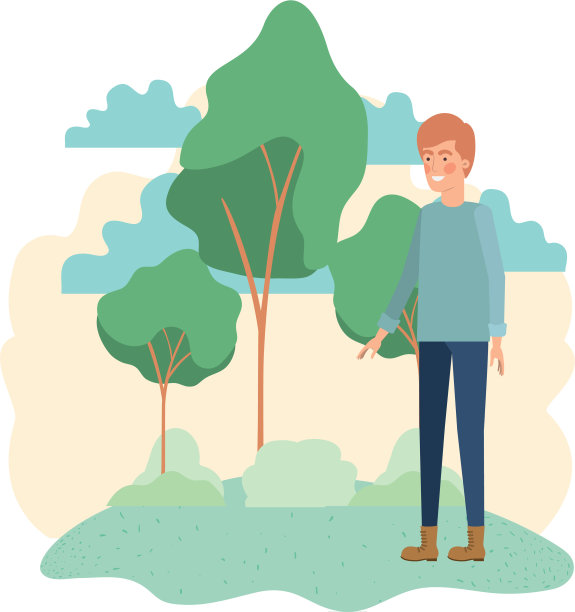 人站在景观中化身人物图片下载