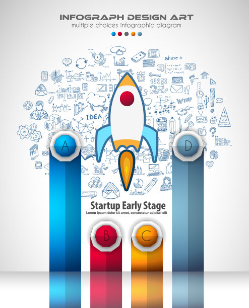 信息图手册模板有很多选择图片下载