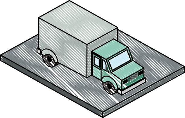 卡车运输交付图标图片下载