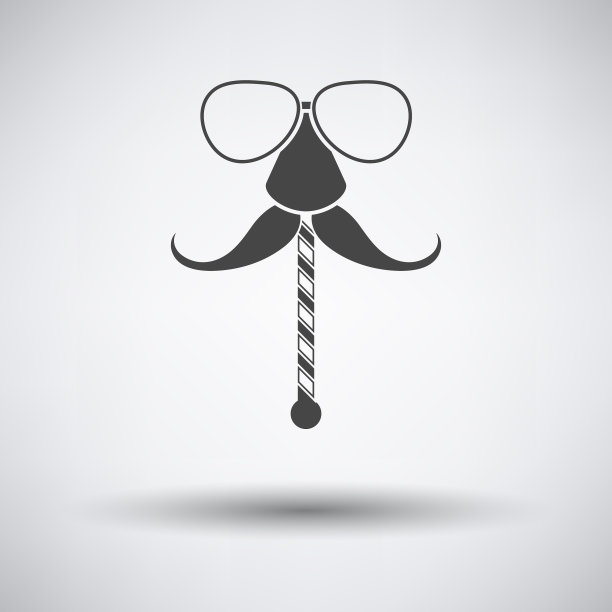 眼镜和胡子图标图片下载