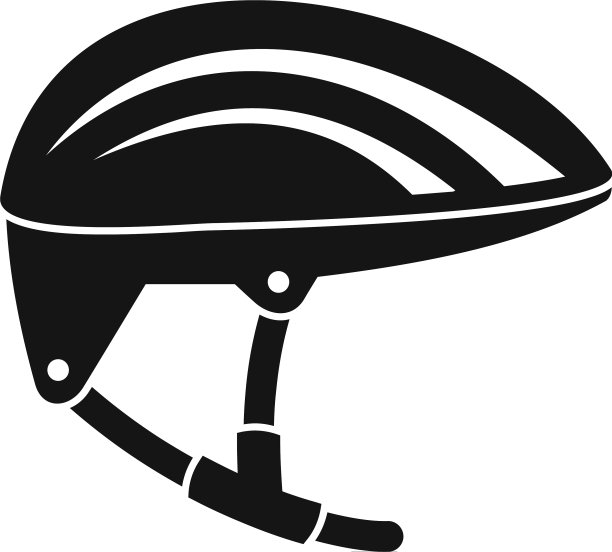 自行车头盔图标风格简单图片下载