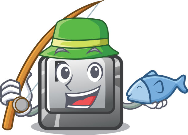 钓鱼按钮p与字符隔离图片下载