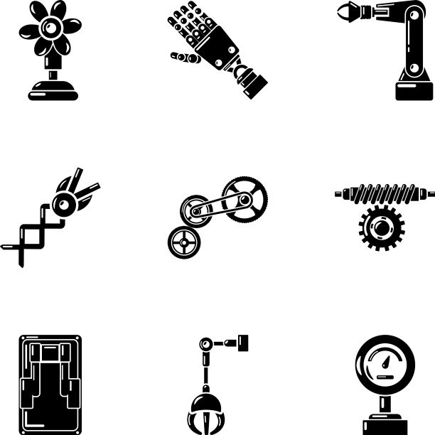 电脑机械师图标设置简单的风格图片下载