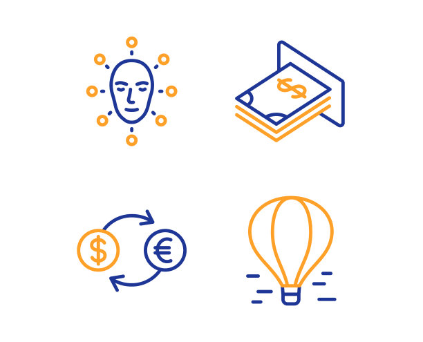 面部生物识别自动取款机和货币兑换图片下载