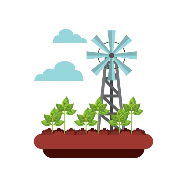 风力涡轮机的图标图片下载