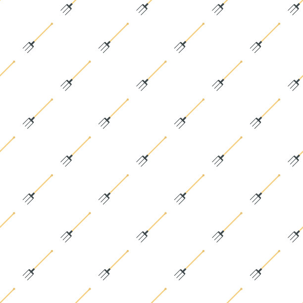 花园叉图标平坦风格图片下载