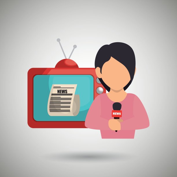 新闻电视女记者图片下载