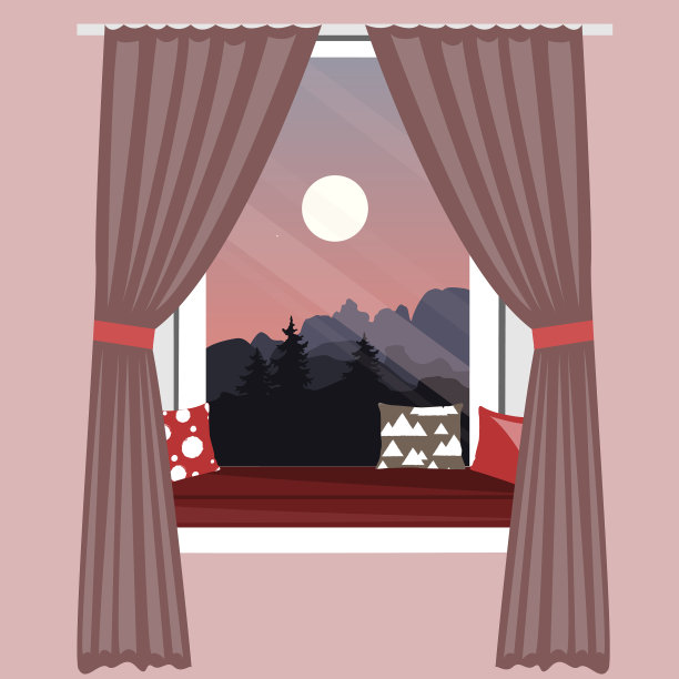 窗台上的沙发和窗台上的座位图片下载