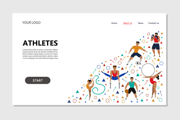 登陆页面模板运动员图片下载