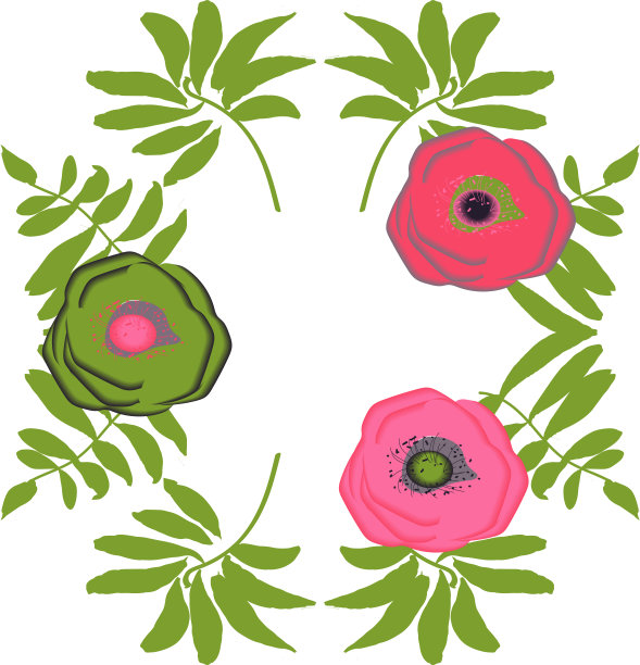 丛林边界框架与热带绿叶和图片下载