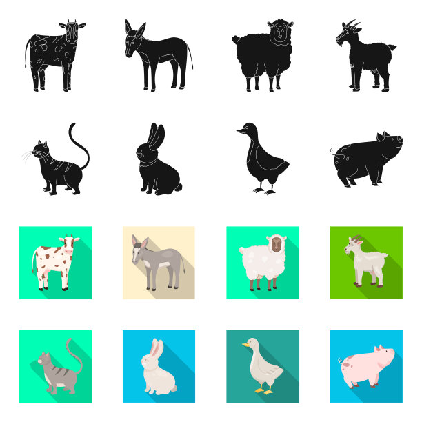 孤立物体繁殖和厨房标志图片下载