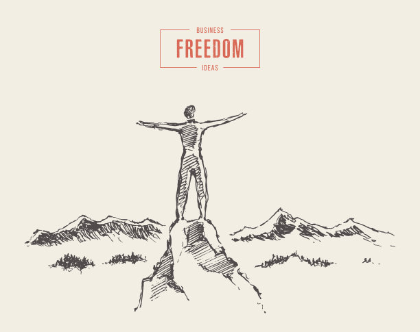 Man top mountain leader赢家旅行者图片下载