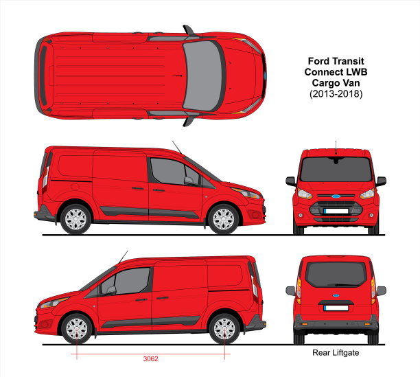 Ford transit connect LWB cargo 6门2013-2018图片下载
