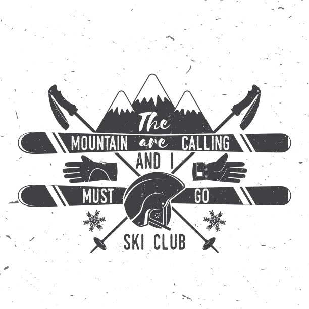 滑雪俱乐部的概念图片下载