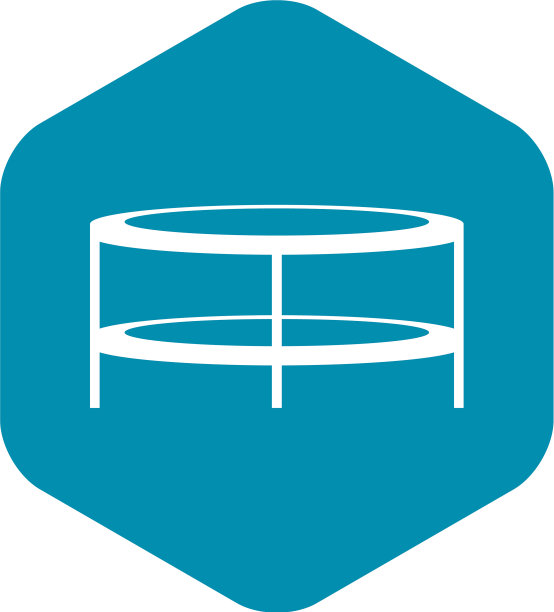 一个圆形的咖啡桌图标简单的风格图片下载