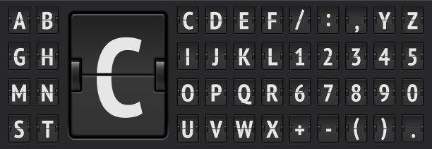 机场航站楼机械翻转板加粗图片下载