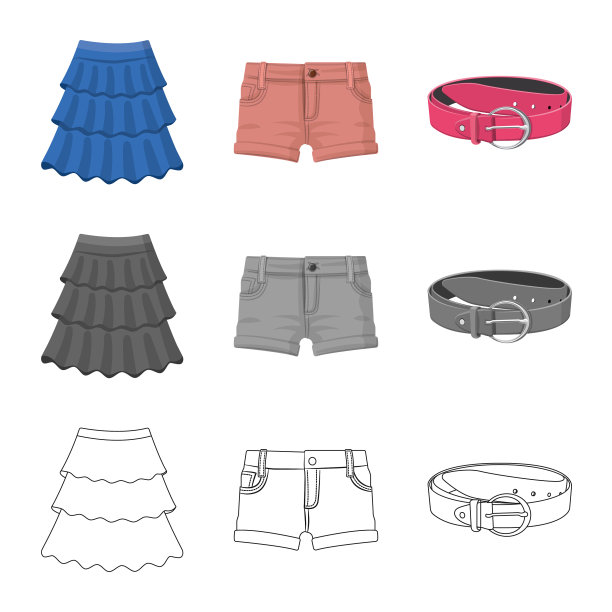 女人和服装标志图片下载