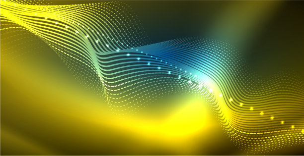 霓虹灯波背景图片下载