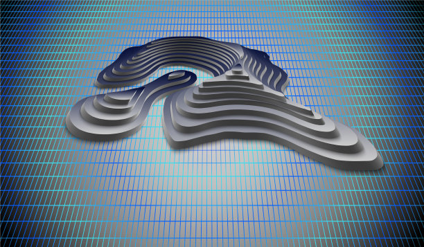 3d山岭拓扑图图片下载