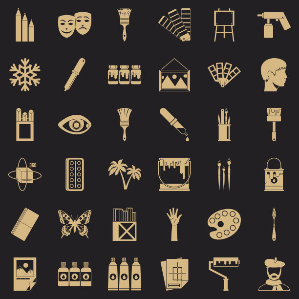 应用艺术图标设置简单的风格图片下载