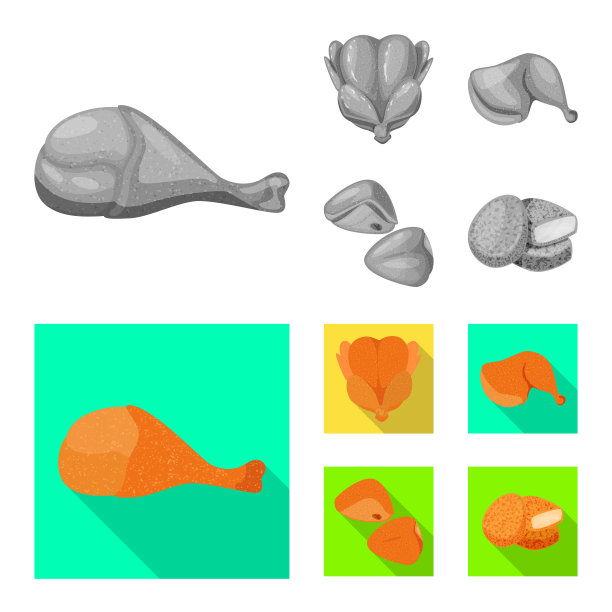 产品和家禽图标图片下载