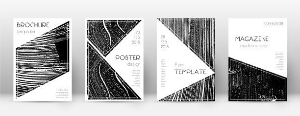 封面页设计模板三角宣传册layo图片下载