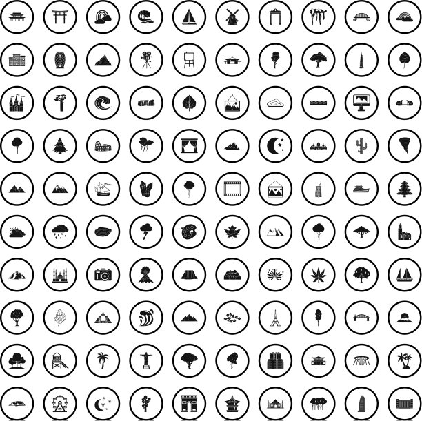 100视图图标设置简单样式图片下载