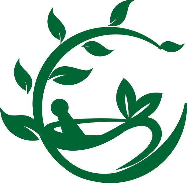 健康和叶子标志模板图片下载