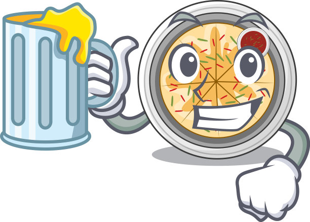 与果汁布chimgae孤立与吉祥物图片下载